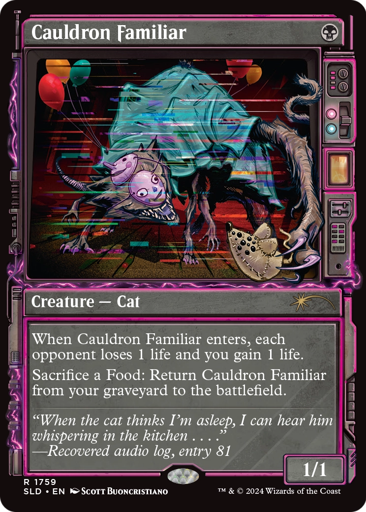 Cauldron Familiar (SLD-1759) (Showcase) [Secret Lair Drop] Foil