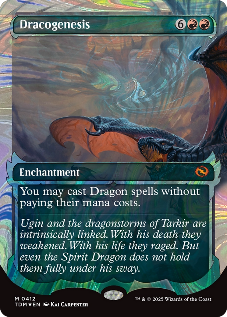 Dracogenesis (TDM-412) (Showcase) (Halo Foil) [Tarkir: Dragonstorm] Foil