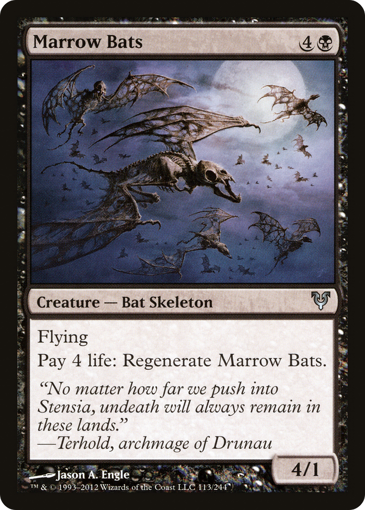 Marrow Bats (AVR-113) [Avacyn Restored] Foil