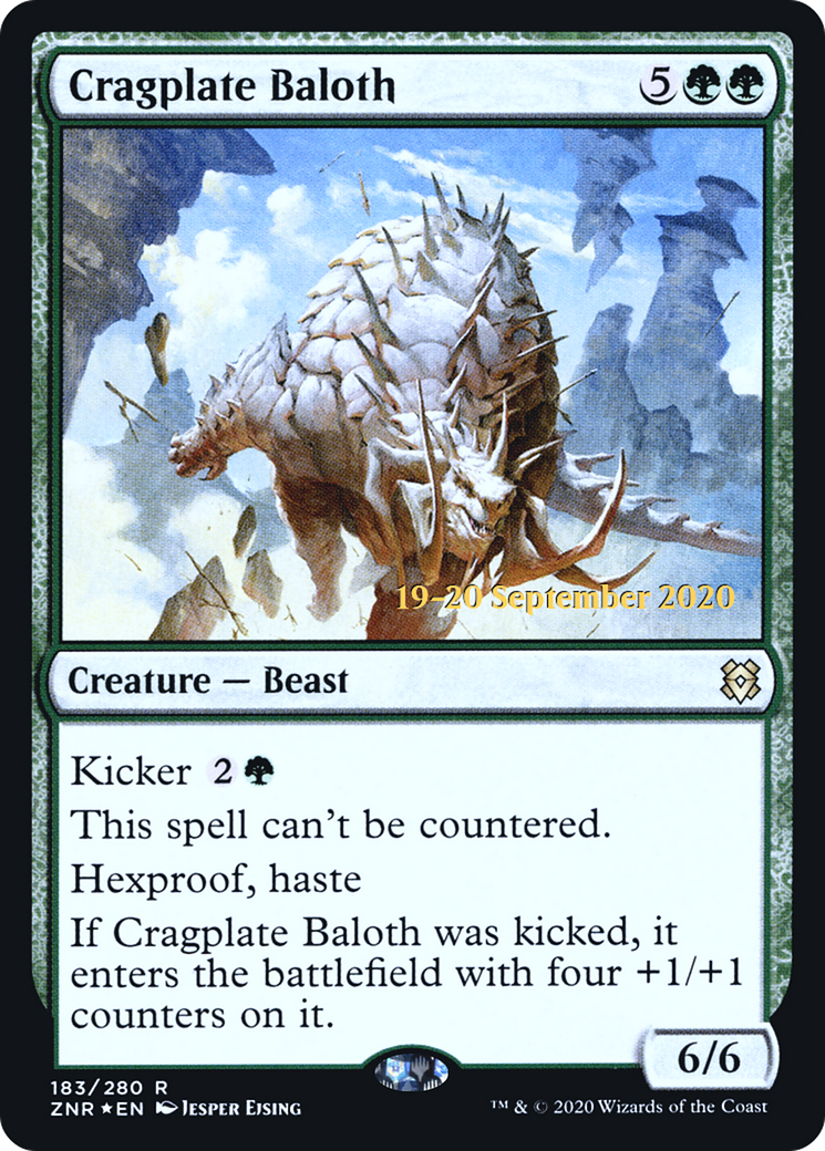 Cragplate Baloth (PRE-183S) [Zendikar Rising Promos] Foil