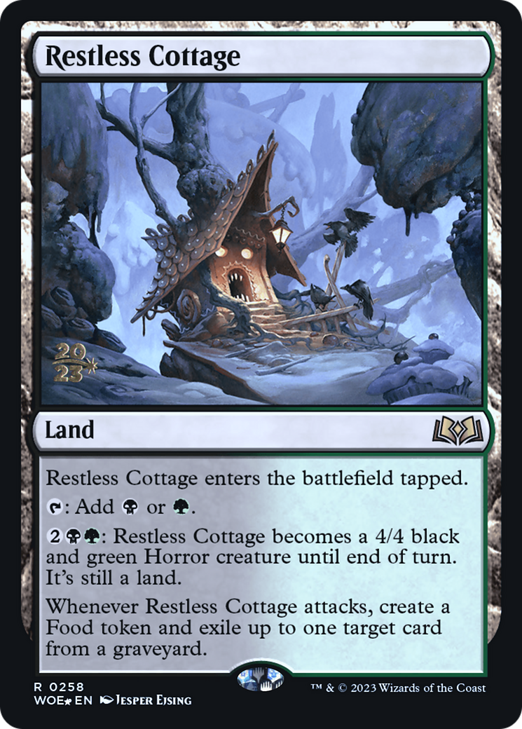 Restless Cottage (PRE-258) [Wilds of Eldraine Promos] Foil