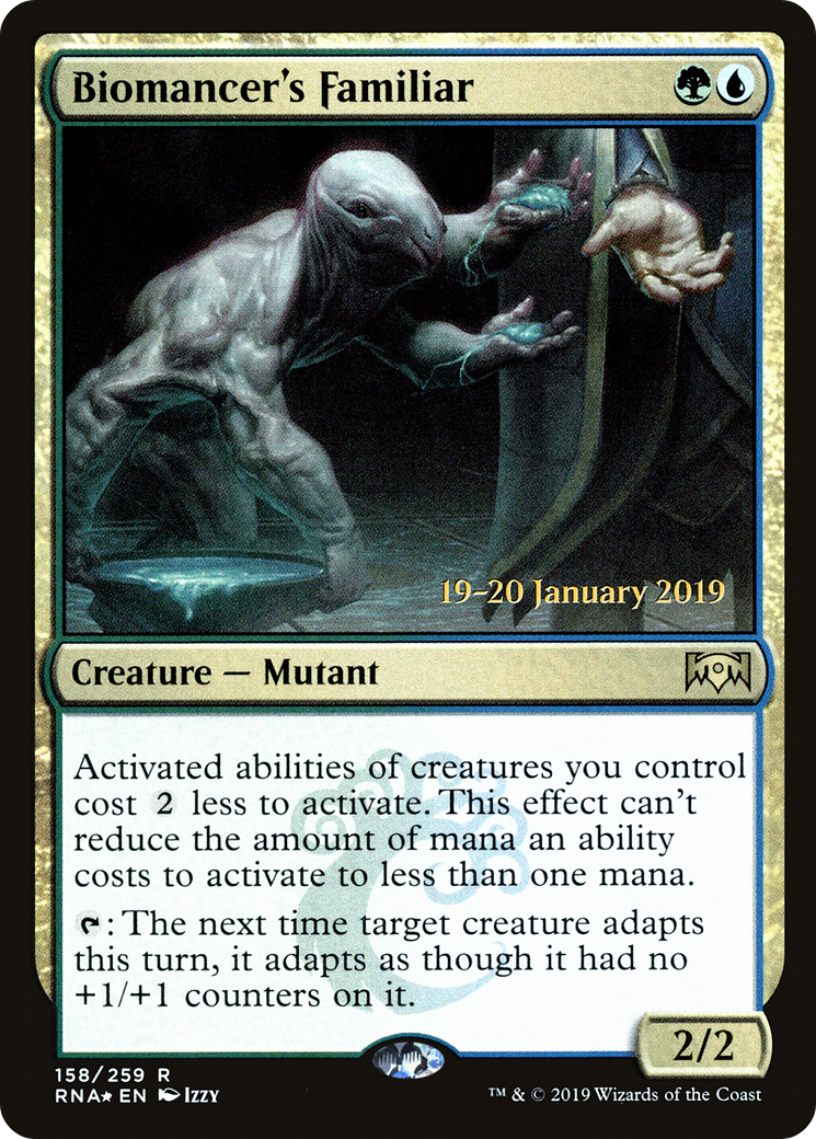 Biomancer's Familiar (PRE-158S) [Ravnica Allegiance Promos] Foil