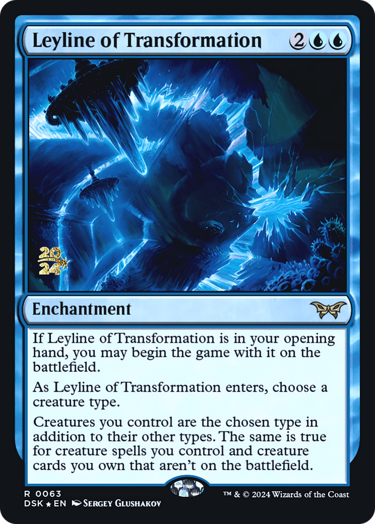 Leyline of Transformation (PRE-063) [Duskmourn: House of Horror Promos] Foil
