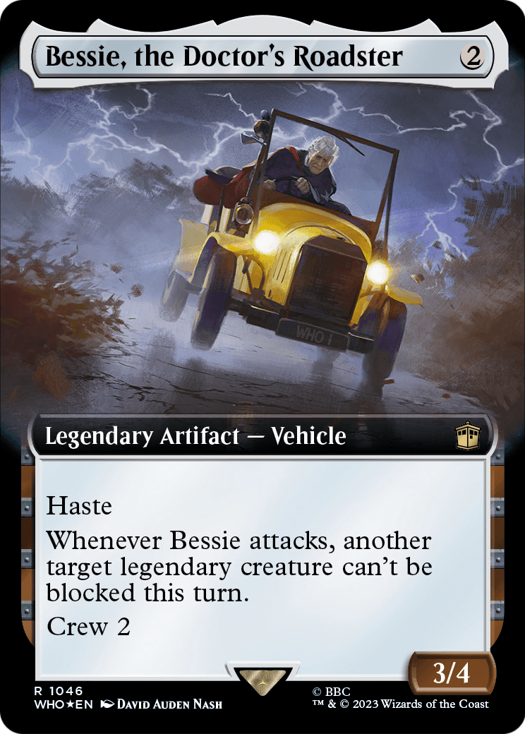 Bessie, the Doctor's Roadster (Extended Art) (Surge Foil) (WHO-1046) [Doctor Who] Foil