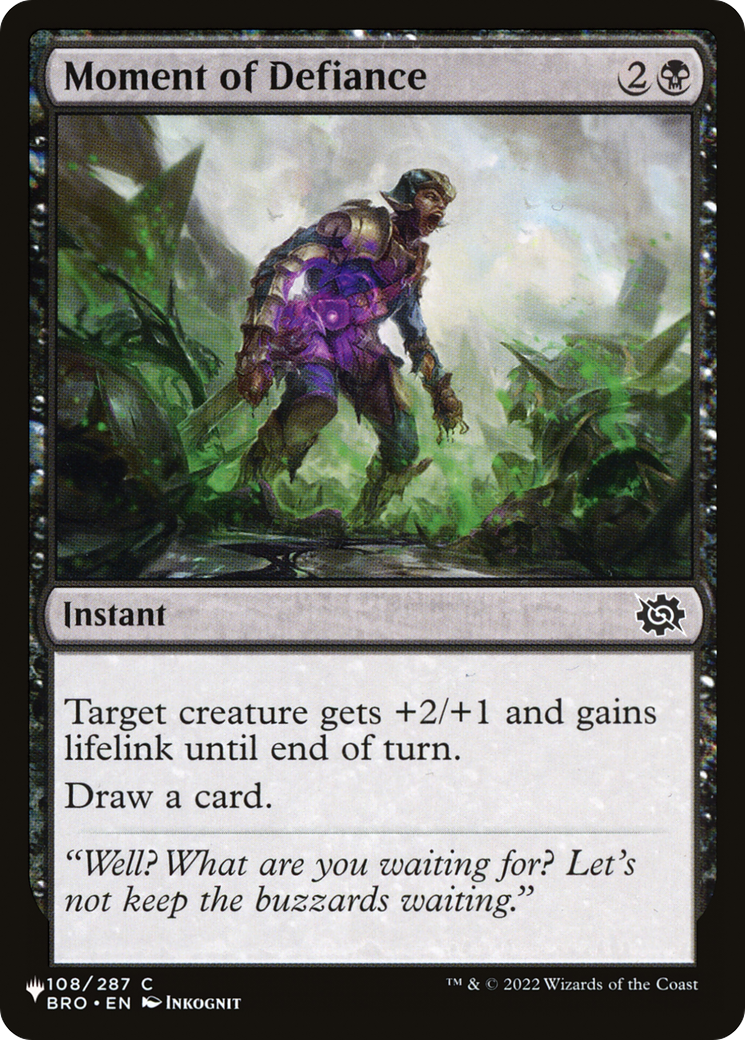 Moment of Defiance (LIST-BRO-108) [The List]