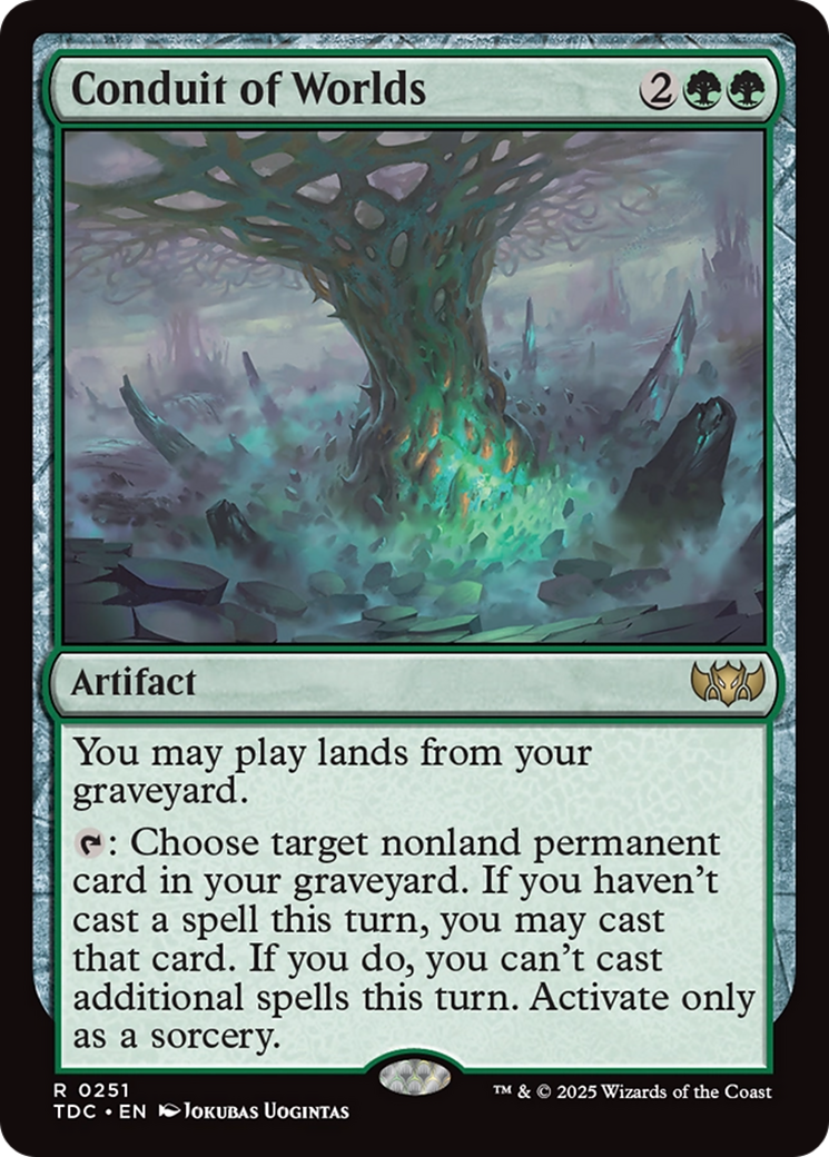 Conduit of Worlds (TDC-251) [Commander: Tarkir: Dragonstorm]