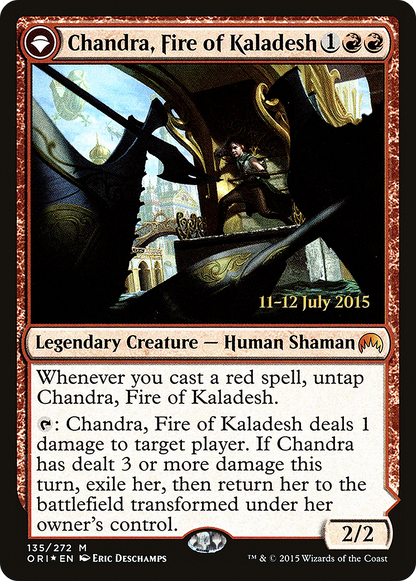 Chandra, Fire of Kaladesh (PRE-135S) [Magic Origins Promos] Foil