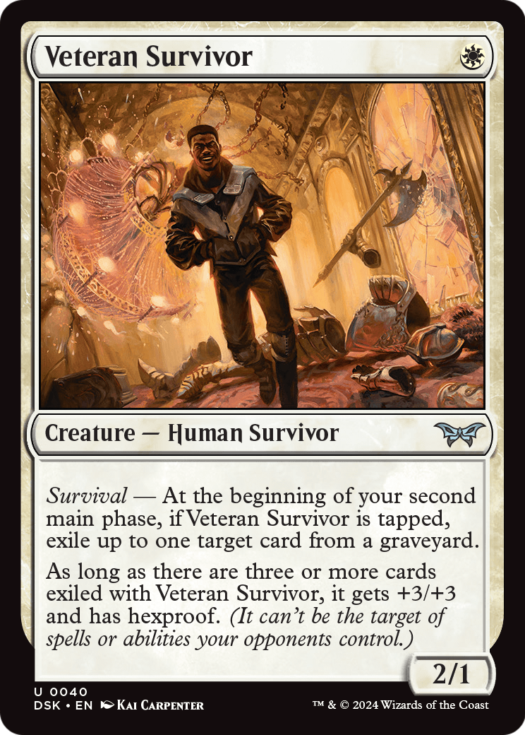Veteran Survivor (DSK-040) [Duskmourn: House of Horror]