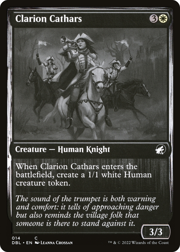 Clarion Cathars (DBL-014) [Innistrad: Double Feature]