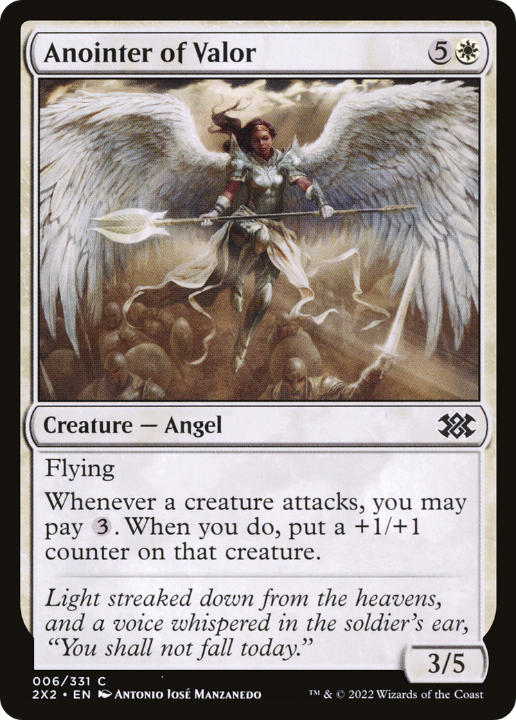 Anointer of Valor (2X2-006) [Double Masters 2022] Foil
