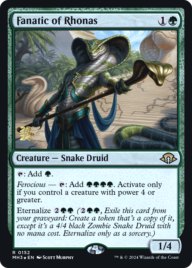 Fanatic of Rhonas (PRE-152) [Modern Horizons 3 Promos] Foil