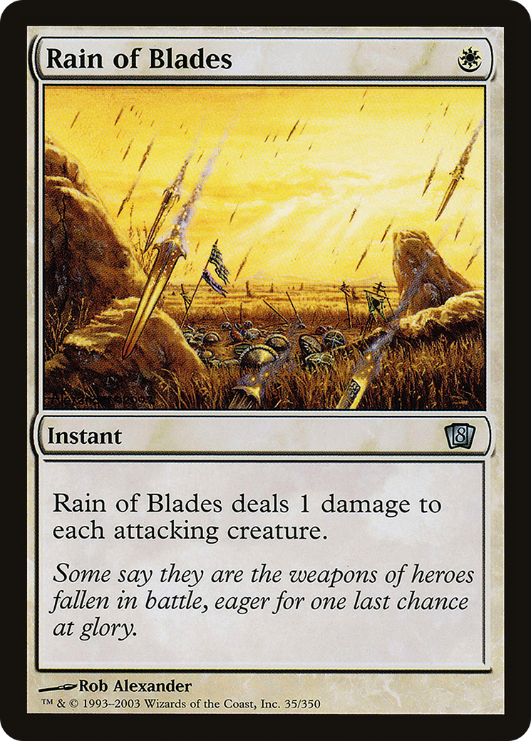 Rain of Blades (8ED-035) [8th Edition] Foil