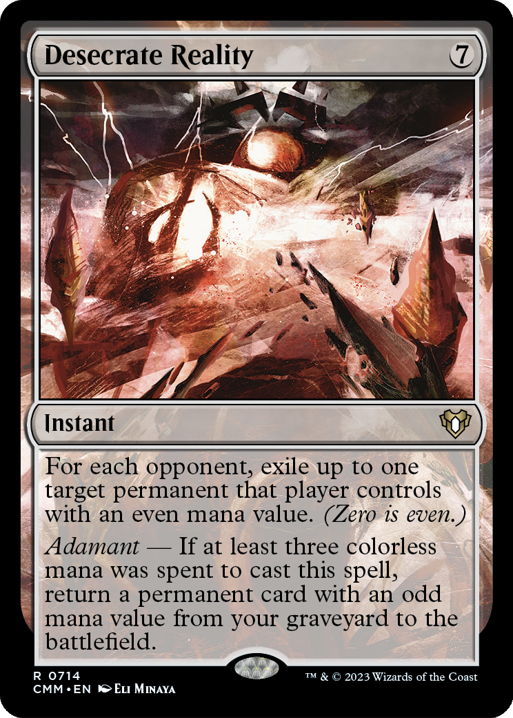 Desecrate Reality (CMM-714) [Commander Masters]