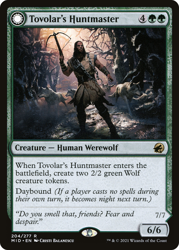 Tovolar's Huntmaster (MID-204) [Innistrad: Midnight Hunt] Foil