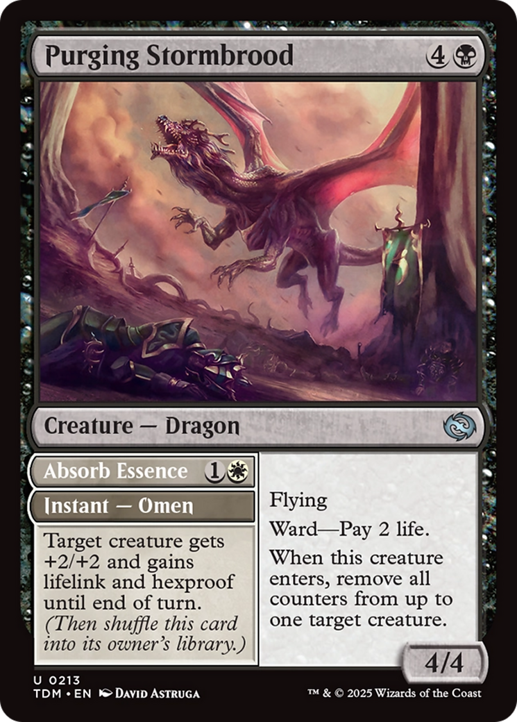 Purging Stormbrood (TDM-213) [Tarkir: Dragonstorm] Foil