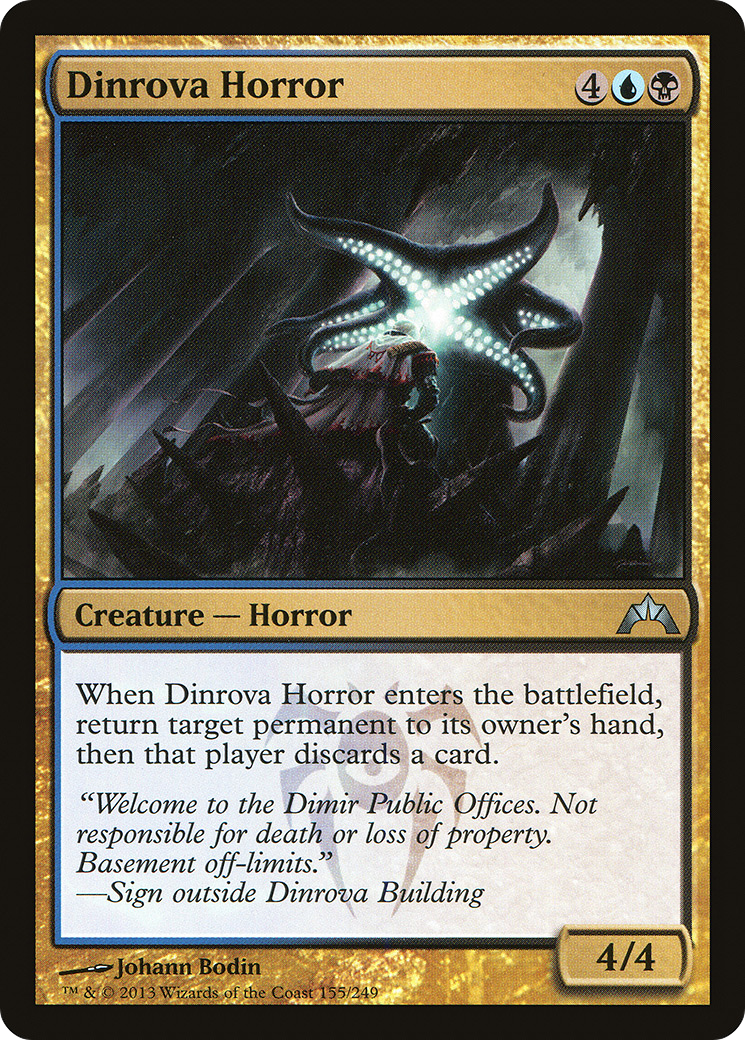 Dinrova Horror (GTC-155) [Gatecrash] Foil