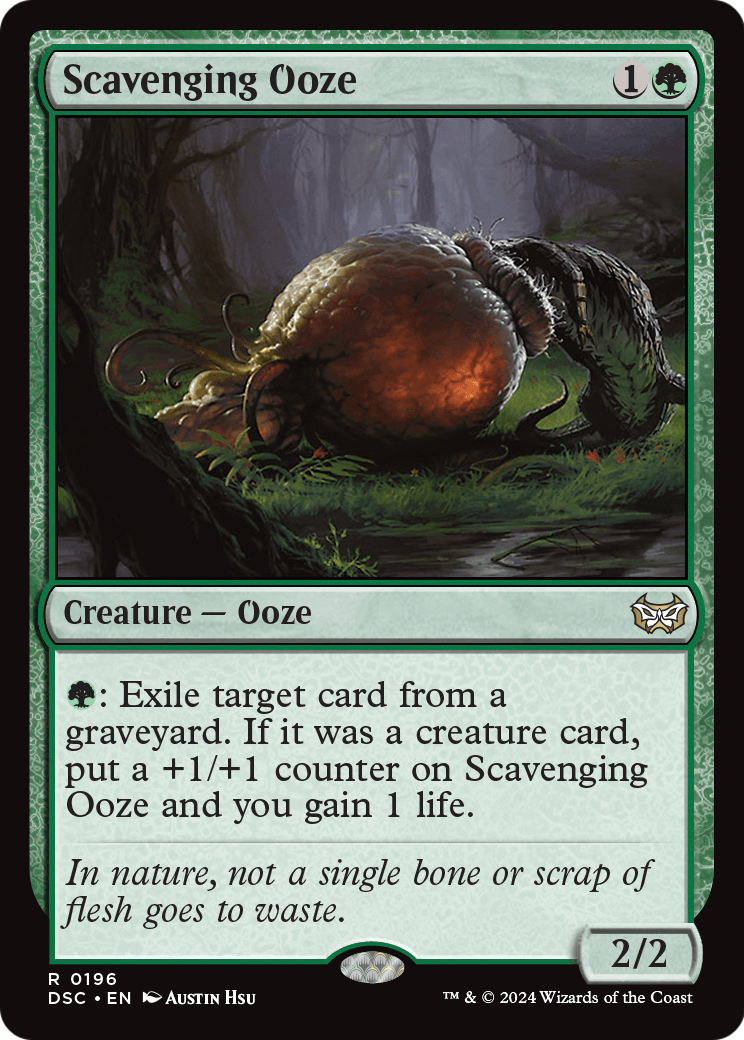Scavenging Ooze (DSC-196) [Duskmourn: House of Horror Commander]