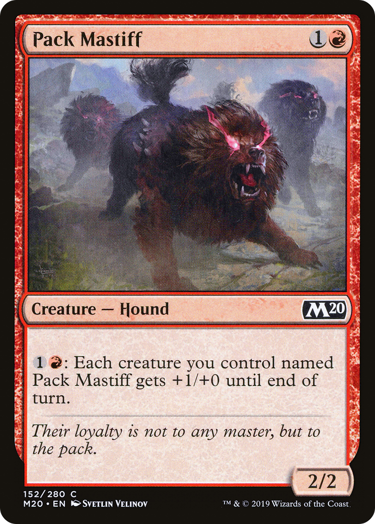 Pack Mastiff (M20-152) [Core Set 2020] Foil