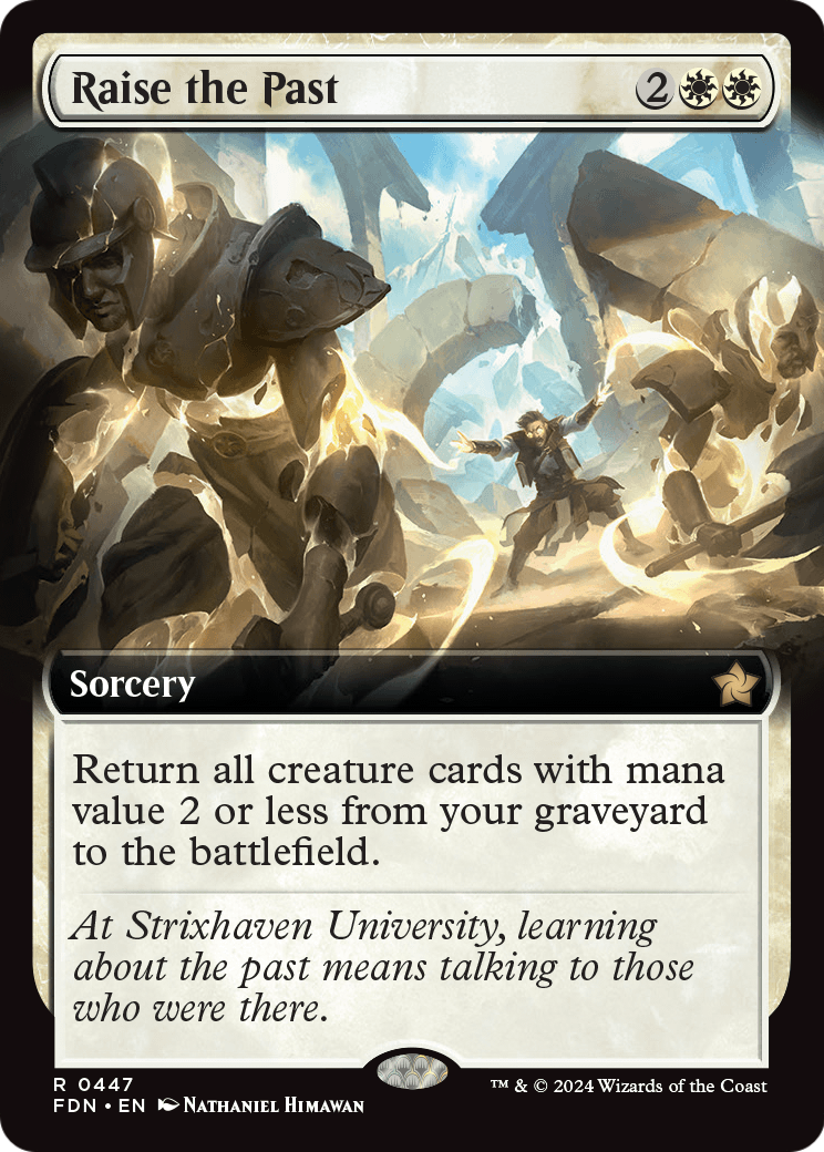 Raise the Past (Extended Art) (FDN-447) [Foundations] Foil