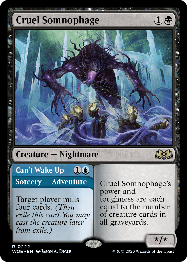 Cruel Somnophage (WOE-222) [Wilds of Eldraine] Foil