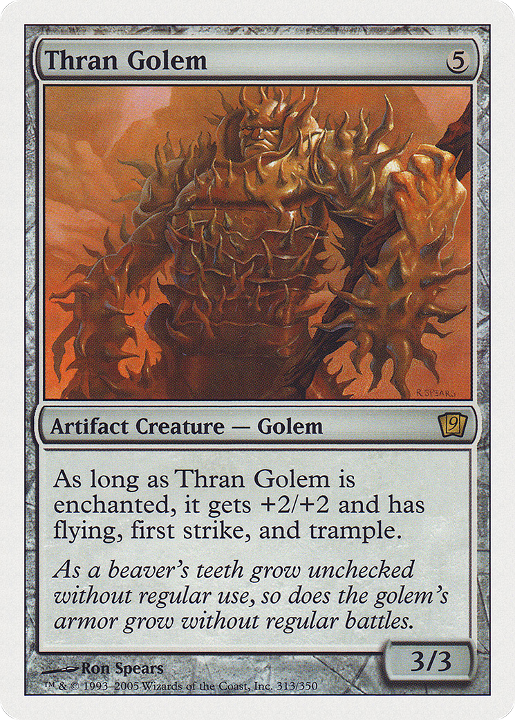 Thran Golem (9ED-313) [9th Edition] Foil