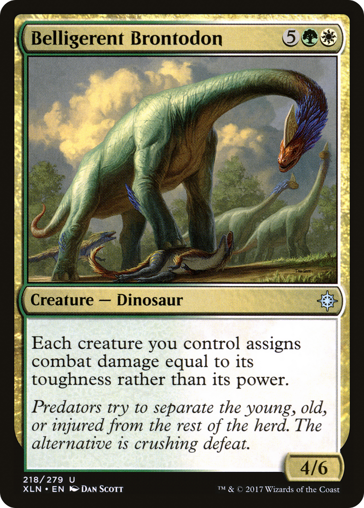 Belligerent Brontodon (XLN-218) [Ixalan]
