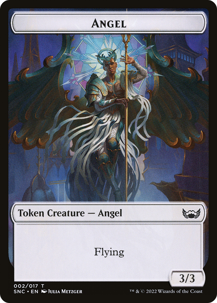 Angel (TSNC-002) [Streets of New Capenna Tokens] Foil