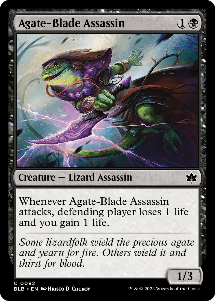 Agate-Blade Assassin (BLB-082) [Bloomburrow] Foil