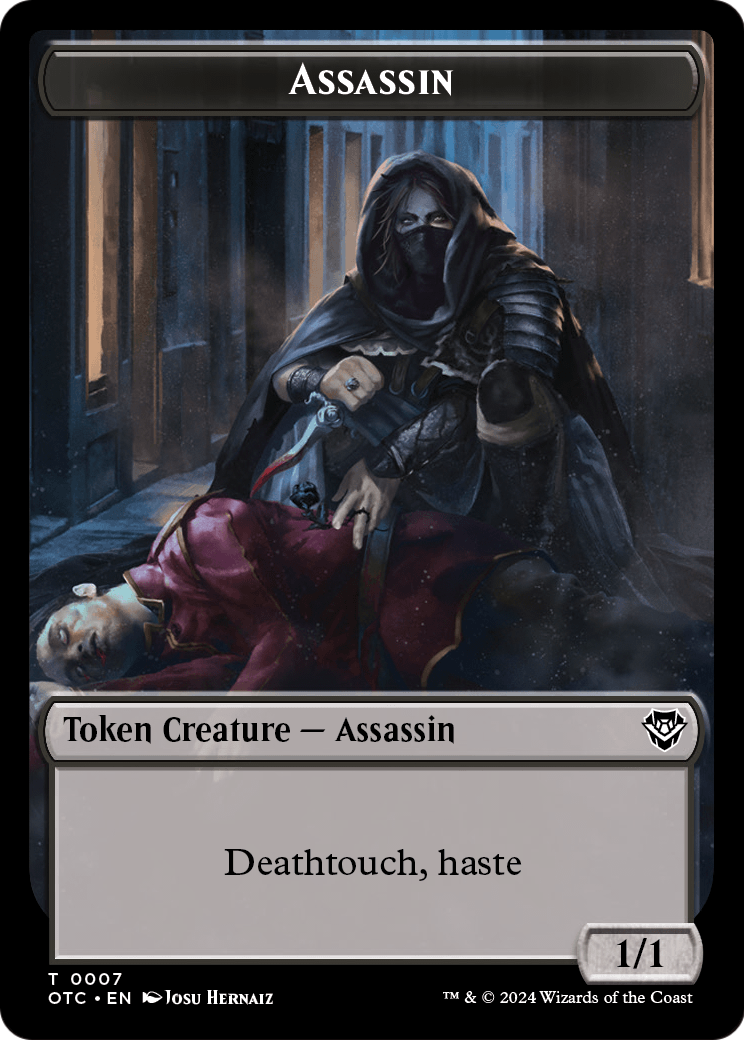 Assassin (TOTC-007) [Outlaws of Thunder Junction Commander Tokens]