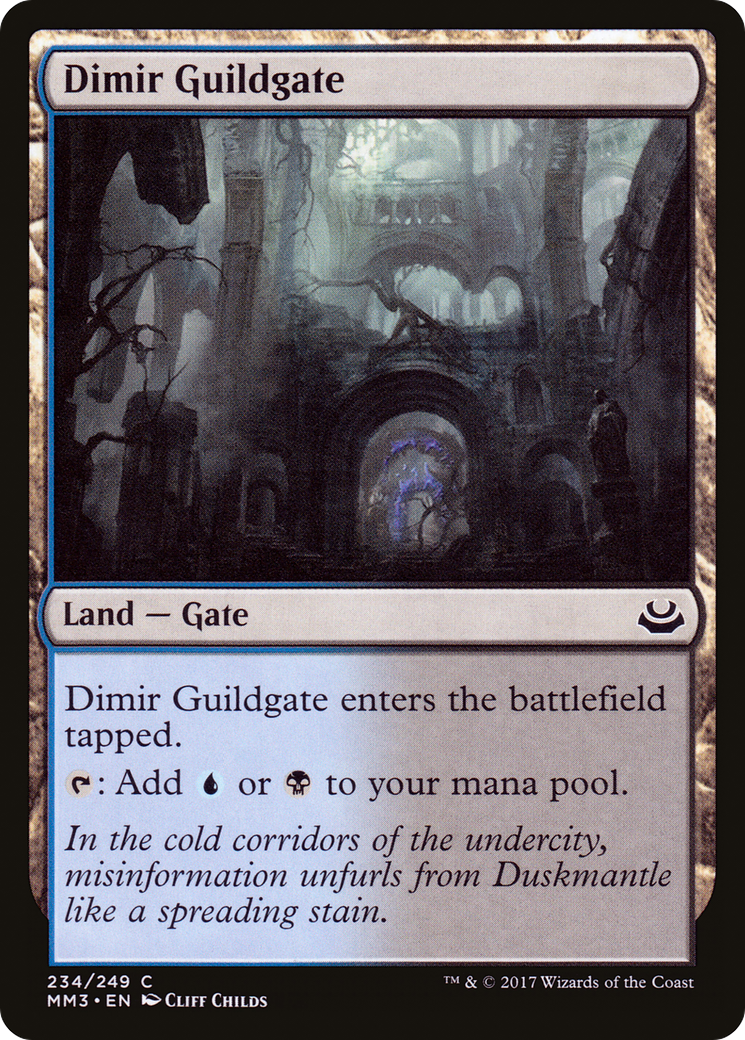 Dimir Guildgate (MM3-234) [Modern Masters 2017] Foil