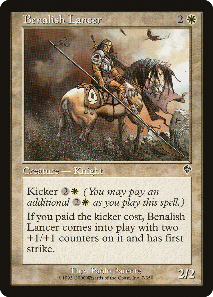 Benalish Lancer (INV-007) [Invasion] Foil
