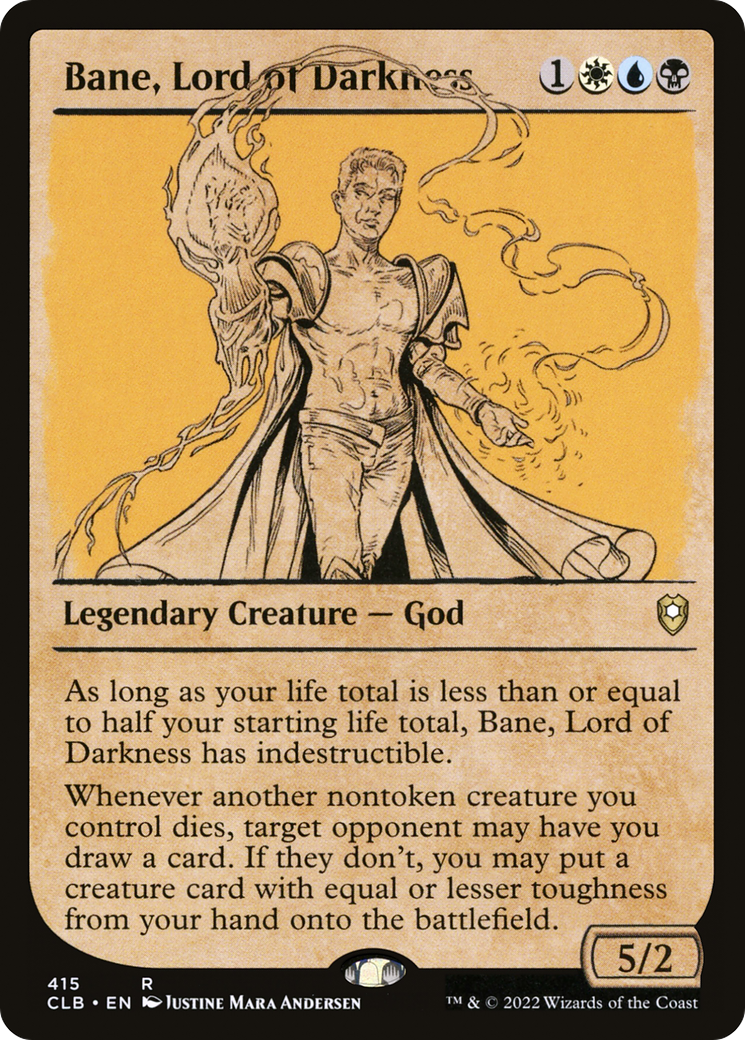 Bane, Lord of Darkness (Showcase) (CLB-415) [Commander Legends: Battle for Baldur's Gate]