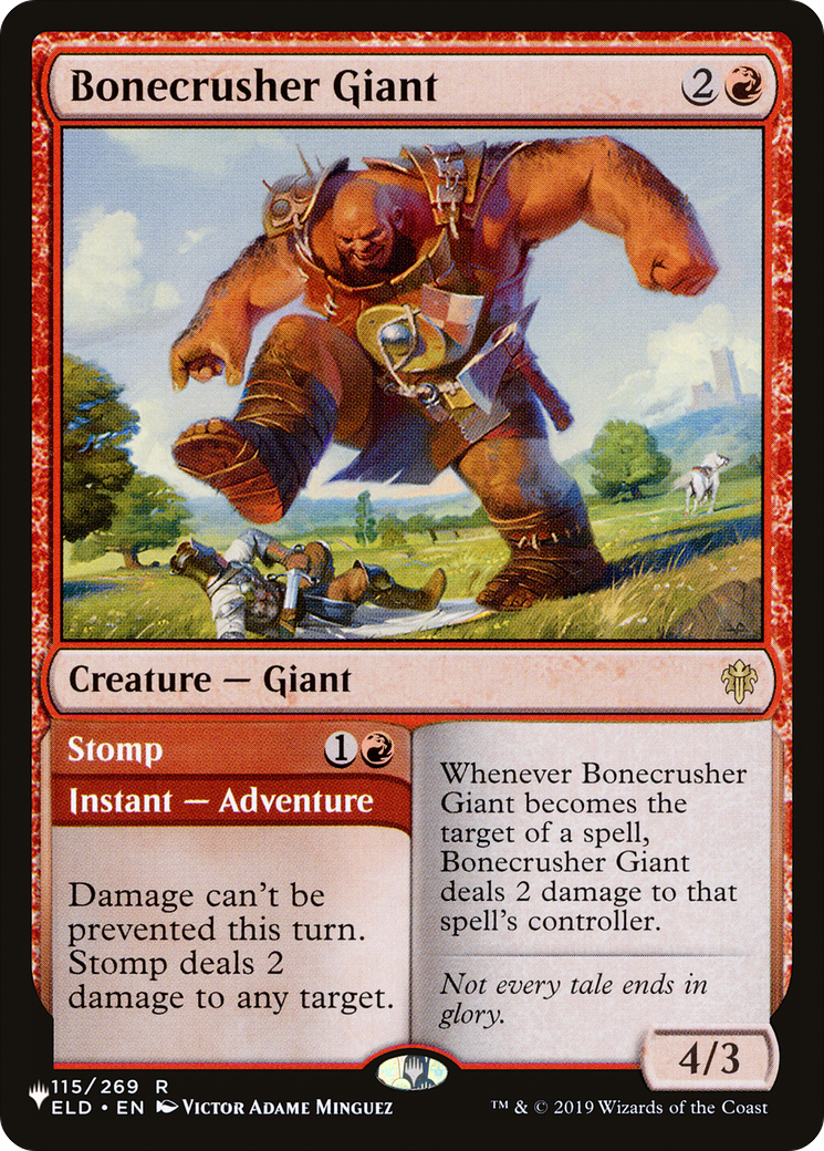 Bonecrusher Giant // Stomp (LIST-ELD-115) [The List]
