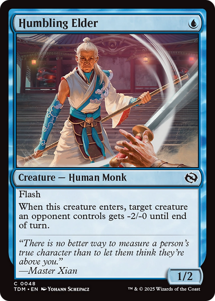 Humbling Elder (TDM-048) [Tarkir: Dragonstorm]