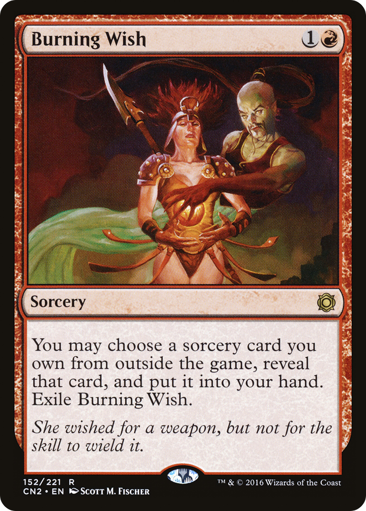Burning Wish (CN2-152) [Conspiracy: Take the Crown] Foil