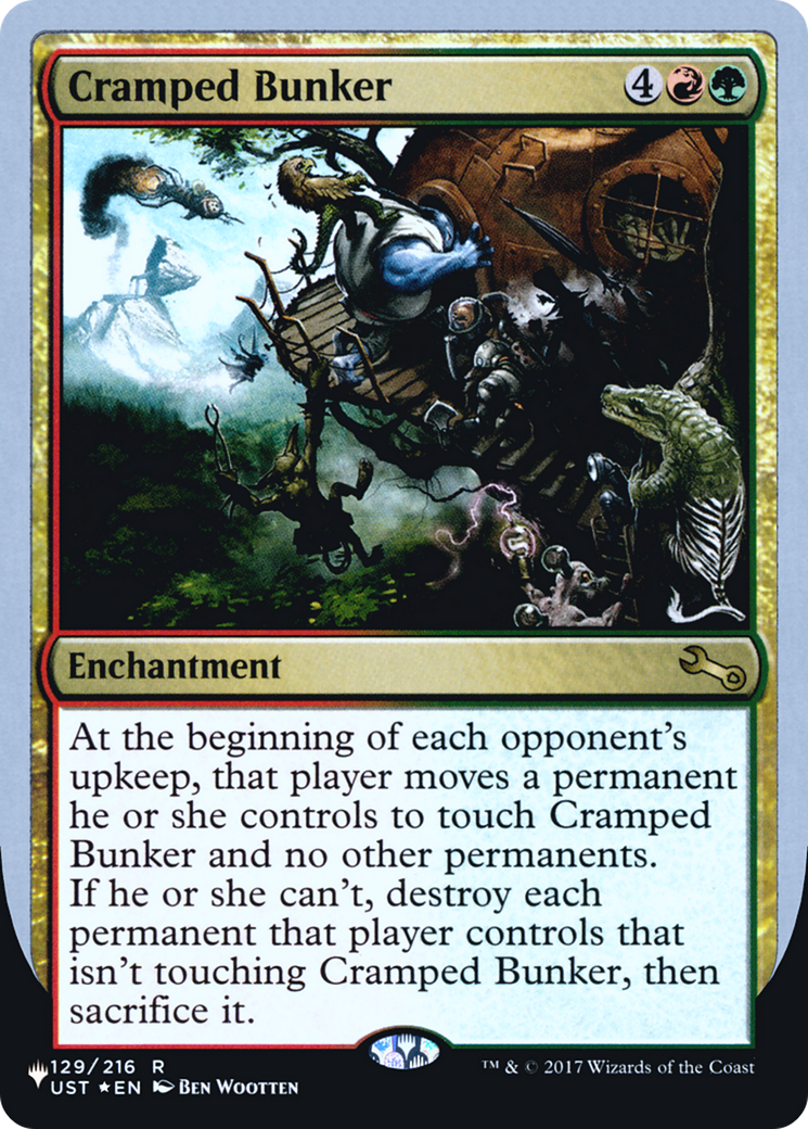 Cramped Bunker (LIST-129/216) [The List (Unfinity Foil Edition)] Foil