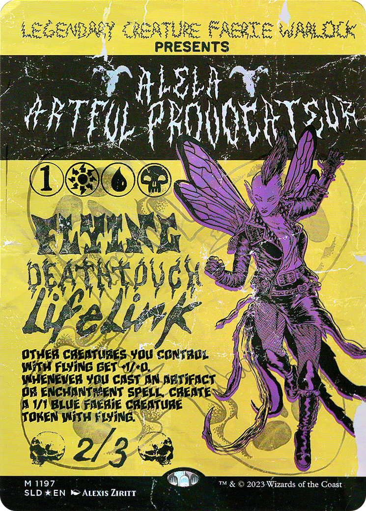 Alela, Artful Provocateur (SLD-1197) (Borderless) [Secret Lair Drop] Foil