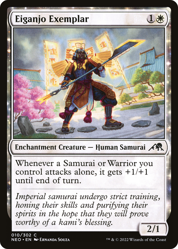 Eiganjo Exemplar (NEO-010) [Kamigawa: Neon Dynasty] Foil