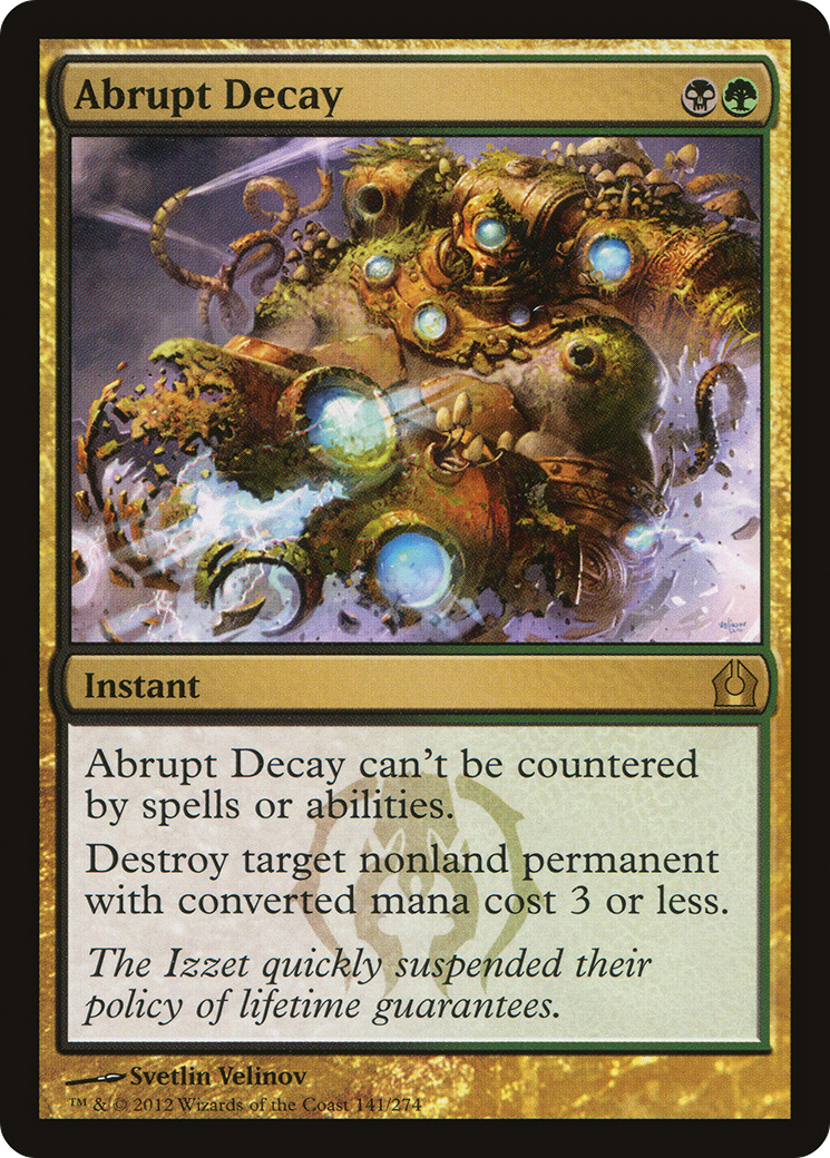 Abrupt Decay (RTR-141) [Return to Ravnica] Foil