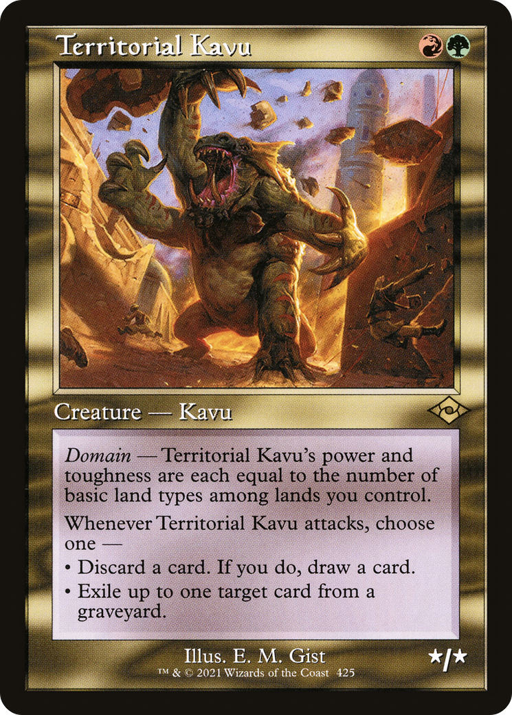 Territorial Kavu (Retro Frame) (MH2-425) [Modern Horizons 2] Etched Foil