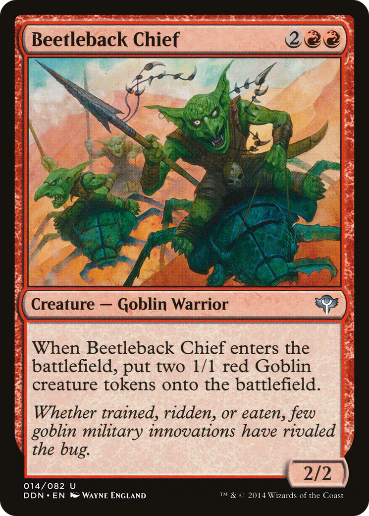 Beetleback Chief (DDN-014) [Duel Decks: Speed vs. Cunning]