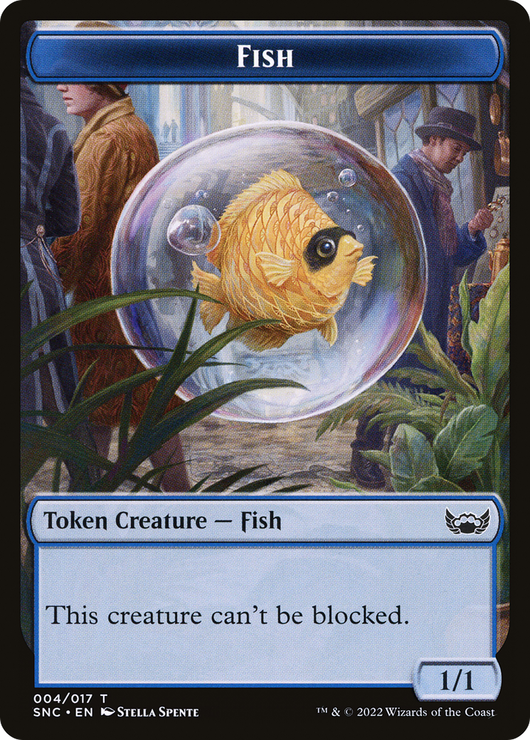 Fish (TSNC-004) [Streets of New Capenna Tokens] Foil