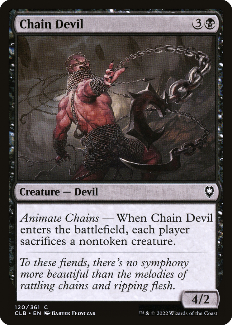 Chain Devil (CLB-120) [Commander Legends: Battle for Baldur's Gate] Foil