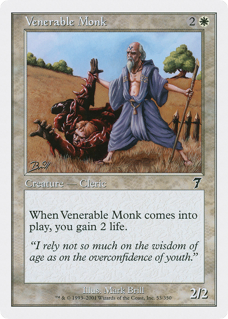 Venerable Monk (7ED-053) [7th Edition] Foil