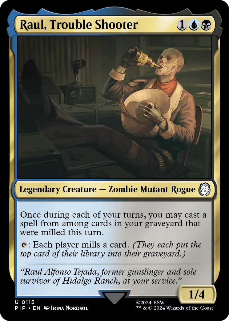 Raul, Trouble Shooter (PIP-115) [Fallout] Foil