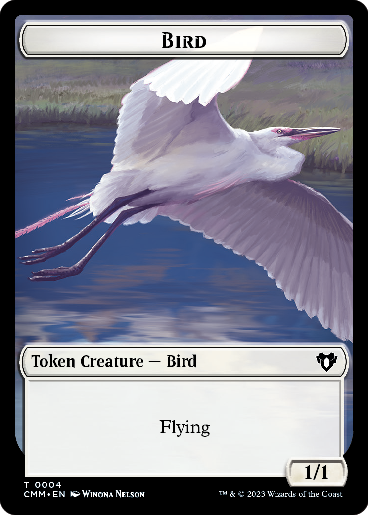 Bird (TCMM-004) [Commander Masters Tokens] Foil