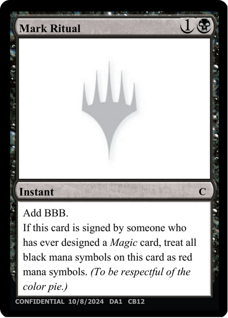 Mark Ritual (UNK-CB12) [Unknown Event]