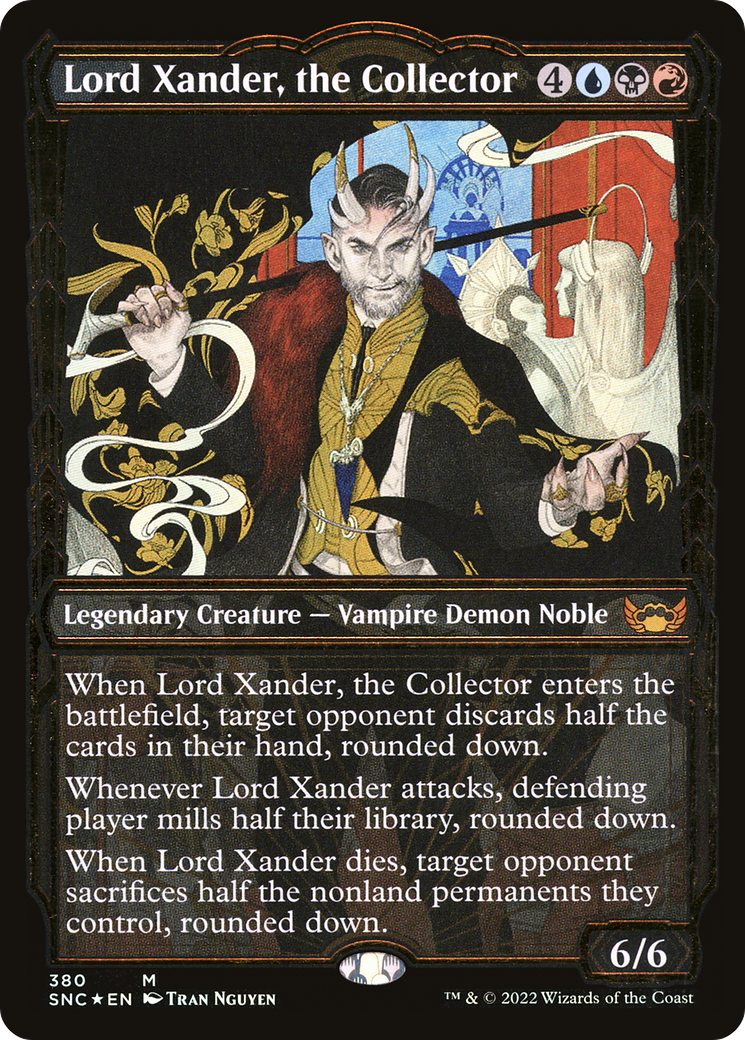 Lord Xander, the Collector (Gilded Foil) (SNC-380) (Showcase) [Streets of New Capenna] Foil
