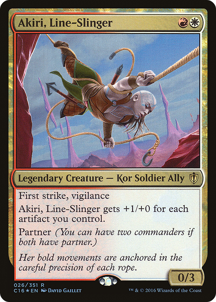 Akiri, Line-Slinger (C16-026) [Commander 2016] Foil