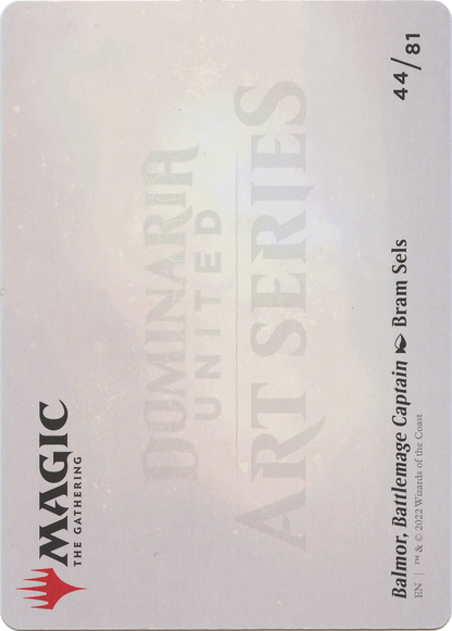 Balmor, Battlemage Captain // Balmor, Battlemage Captain (ADMU-044) (Borderless) [Dominaria United Art Series] Foil